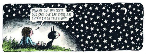 Liniers..."y pensar que hay gente que cree que las estrellas estan en la television"