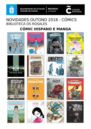 Novidades de cómic na Biblioteca Os Rosales (hispano e manga)